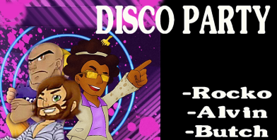 Disco Party - Golden Bite Games Scienart - Butch Alvin and Rocko